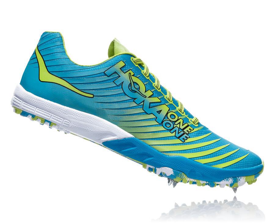 Tennis Hoka One One Evo Xc Femme - Bleu/Vert - RUD-761298